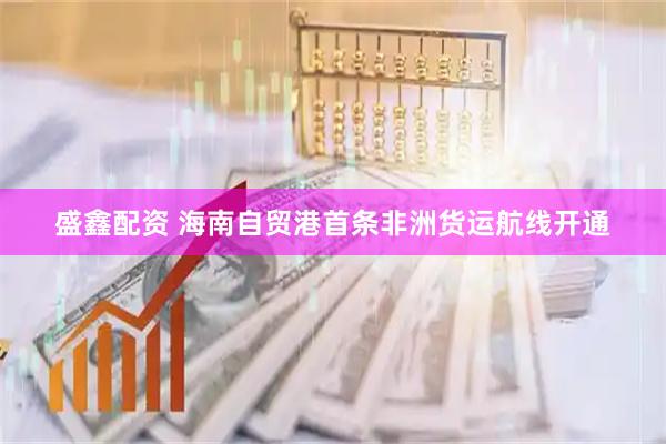 盛鑫配资 海南自贸港首条非洲货运航线开通